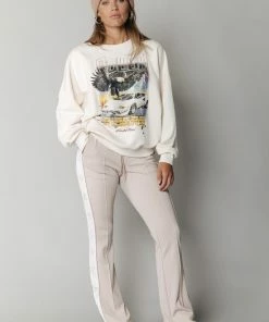 Colourful Rebel Bibi Star Broek Beige Dames - Polyester - M