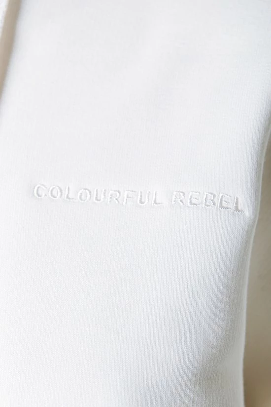 Colourful Rebel Road Roses Hoodie Wit Dames - Oversized Fit - Polyester - M 6 Colourful Rebel Road Roses Hoodie Wit Dames - Oversized Fit - Polyester - M - Afbeelding 4