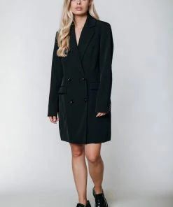 Colourful Rebel Duke Jurk Zwart Dames - Basic Fit - Polyester - M -Exporteren dameskleding winkel 550x824 65