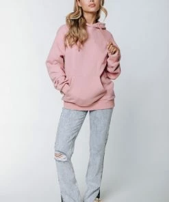 Colourful Rebel Art Eagle Hoodie Roze Dames - Oversized Fit - Polyester - XS -Exporteren dameskleding winkel 550x824 90