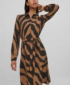 VILA VIDOGMA ZEB L/S MID CALF SHIRT DRESS/SU Dames Jurk - Maat 40 -Exporteren dameskleding winkel 550x825 129