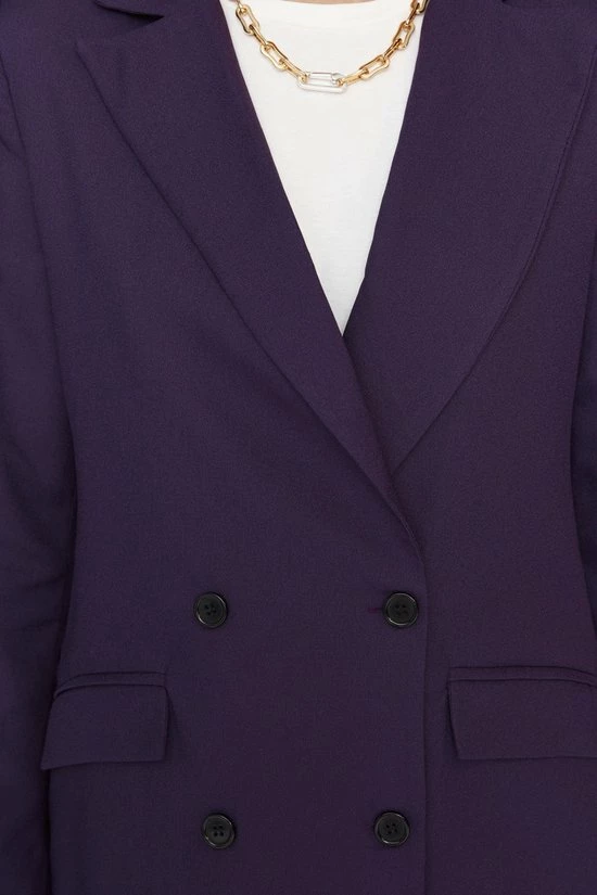 Trendyol Vrouwen Standaard Double-breasted Blazer 6 Trendyol Vrouwen Standaard Double-breasted Blazer - Afbeelding 4