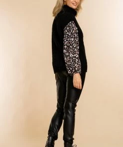 Geisha Trui Diagonaal Gebreide Spencer 24504 10 Black Dames Maat - XL -Exporteren dameskleding winkel 550x825 148