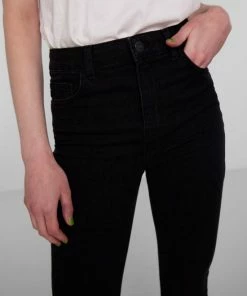 Pieces Dames 17111068 PEGGY FLARED HW JEANS BL-VI BC Zwart - Maat M -Exporteren dameskleding winkel 550x825 168