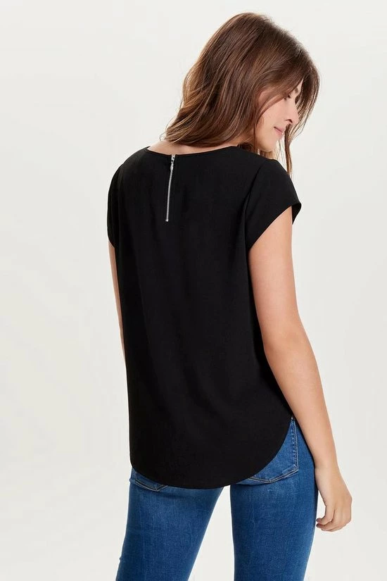 ONLY ONLVIC S/S SOLID TOP NOOS WVN Dames Top- Maat 42 11 ONLY ONLVIC S/S SOLID TOP NOOS WVN Dames Top- Maat 42 - Afbeelding 9