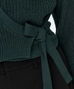Only Vest Onlbreda Wrap L/s Cardigan Knt Noos 15236624 Green Gabels Dames Maat - L -Exporteren dameskleding winkel 550x825 181