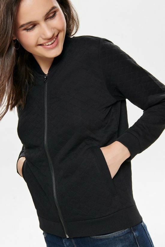 ONLY ONLJOYCE L/S BOMBER SWT Dames Vest- Maat L 9 ONLY ONLJOYCE L/S BOMBER SWT Dames Vest- Maat L - Afbeelding 7