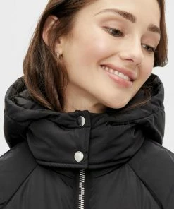 Pieces PCFELICITY LONG PUFFER JACKET Dames Jas Black - Maat S -Exporteren dameskleding winkel 550x825 207