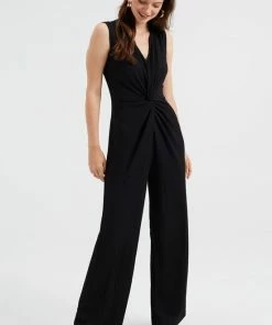 WE Fashion Dames Jumpsuit Met Knoopdetail En Structuur 11 WE Fashion Dames Jumpsuit Met Knoopdetail En Structuur -Exporteren dameskleding winkel 550x825 217