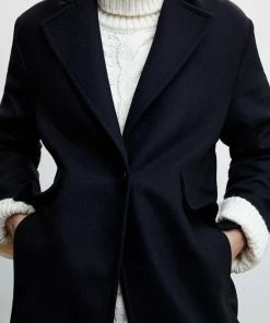 Mango Jas Rechte Wollen Jas 37069091 99 Dames Maat - M -Exporteren dameskleding winkel 550x825 237