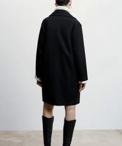 Mango Jas Rechte Wollen Jas 37069091 99 Dames Maat - M -Exporteren dameskleding winkel 550x825 239