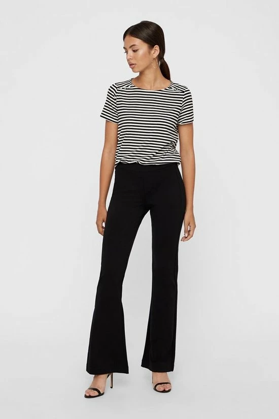 VERO MODA VMKAMMA NW FLARED JERSEY PANT NOOS Dames Broek - Maat 34M 6 VERO MODA VMKAMMA NW FLARED JERSEY PANT NOOS Dames Broek - Maat 34M - Afbeelding 4
