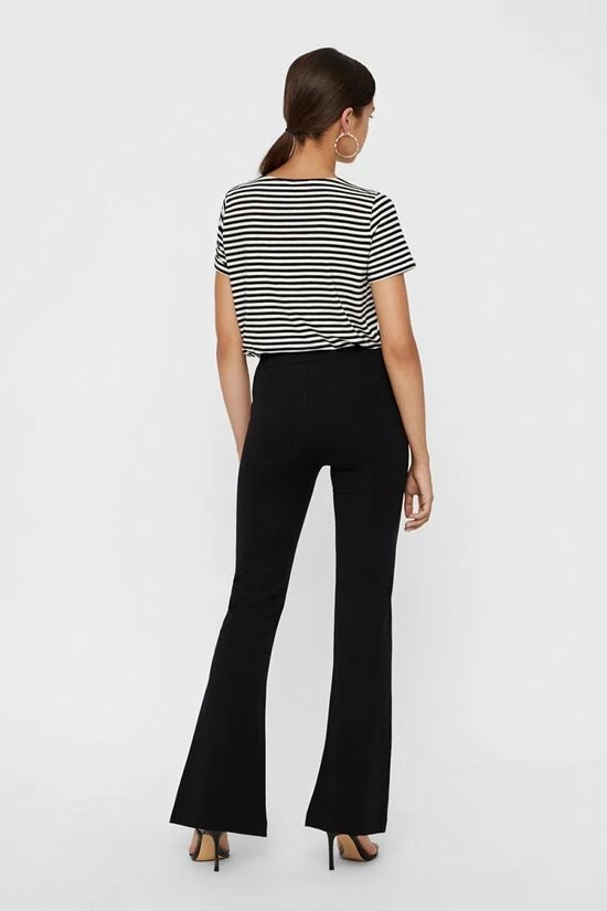 VERO MODA VMKAMMA NW FLARED JERSEY PANT NOOS Dames Broek - Maat 34M 7 VERO MODA VMKAMMA NW FLARED JERSEY PANT NOOS Dames Broek - Maat 34M - Afbeelding 5