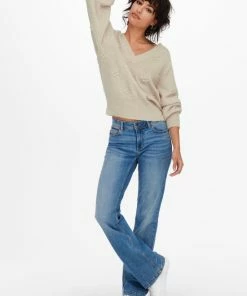 JDY JDYSIGRID LIFE L/S V-NECK DOT PULL. KNT Dames Trui - Maat S -Exporteren dameskleding winkel 550x825 288