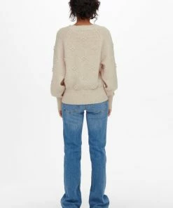 JDY JDYSIGRID LIFE L/S V-NECK DOT PULL. KNT Dames Trui - Maat S -Exporteren dameskleding winkel 550x825 289