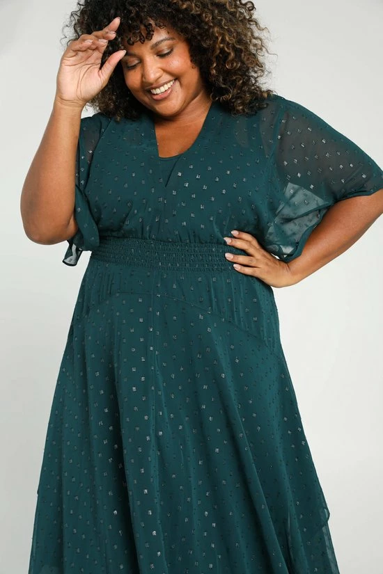 Paprika Lange, Bedrukte Feestjurk 5 Paprika Lange, Bedrukte Feestjurk - Afbeelding 3