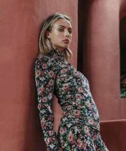 Colourful Rebel Jolie Flower Broek Beige Dames - Polyester - XL -Exporteren dameskleding winkel 550x825 339