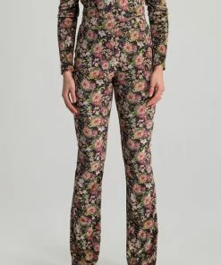 Colourful Rebel Jolie Flower Broek Beige Dames - Polyester - XL -Exporteren dameskleding winkel 550x825 340