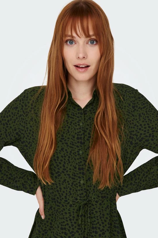 JDY JDYPIPER L/S SHIRT STRING DRESS WVN Dames Jurk - Maat L 5 JDY JDYPIPER L/S SHIRT STRING DRESS WVN Dames Jurk - Maat L - Afbeelding 3