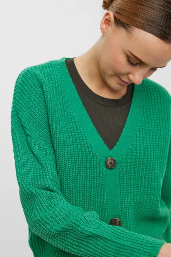 VERO MODA VMLEA LS V-NECK CUFF CARDIGAN NOOS Dames Vest - Maat S 7 VERO MODA VMLEA LS V-NECK CUFF CARDIGAN NOOS Dames Vest - Maat S - Afbeelding 5