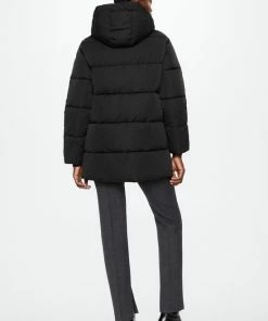 Mango Jas Gewatteerde Jas Met Capuchon 37077623 99 Dames Maat - L -Exporteren dameskleding winkel 550x825 355