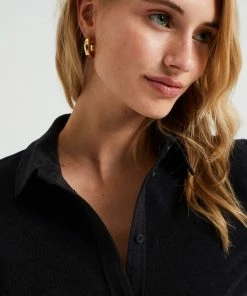 WE Fashion Dames Corduroy Overhemdjurk Met Strikceintuur -Exporteren dameskleding winkel 550x825 387