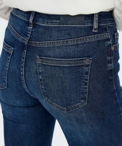 Only Jeans Onlblush Mid Flared Dnm Tai021 Noos 15264050 Dark Blue Denim Dames Maat - W32 X L32 -Exporteren dameskleding winkel 550x825 435
