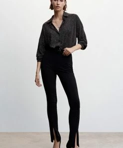 Mango Blouse Blouse Met Metaalgaren 37029017 Co Dames Maat - XXL -Exporteren dameskleding winkel 550x825 457