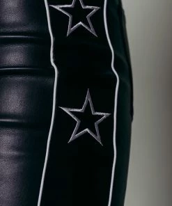 Colourful Rebel Chloe Star Broek Zwart Dames - Katoen - XL -Exporteren dameskleding winkel 550x825 476