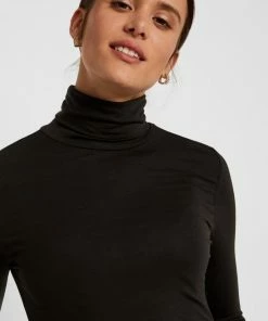 VERO MODA VMAVA LULU LS ROLLNECK BLOUSE GA NOOS Dames T-shirt - Maat XL -Exporteren dameskleding winkel 550x825 477