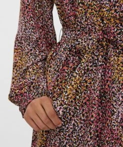 VERO MODA VMLOTUS L/S SHIRT DRESS WVN GA BTQ Dames Jurk - Maat XL -Exporteren dameskleding winkel 550x825 487