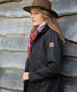 MGO Leisure Wear MGO Waxjas Meghan Dames - 100% Gewaxt Katoen - Gewatteerd - Winddicht En Waterdicht - Bruin - Maat L -Exporteren dameskleding winkel 550x825 499