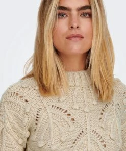 Only Trui Onljane L/s Structure Pullover Knt 15269294 Whitecap Gray/w Melange Dames Maat - M -Exporteren dameskleding winkel 550x825 52