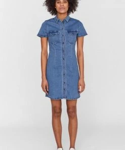 NOISY MAY NMJOY S/S DRESS MB BG NOOS Dames Jurk - Maat M -Exporteren dameskleding winkel 550x825 538