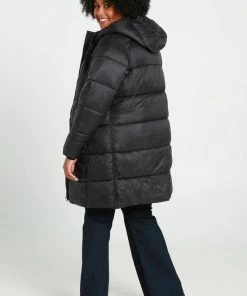 Paprika Lange, Effen Donsjas Met Kap -Exporteren dameskleding winkel 550x825 548