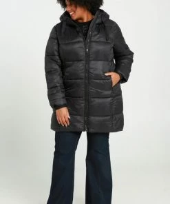 Paprika Lange, Effen Donsjas Met Kap -Exporteren dameskleding winkel 550x825 551