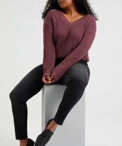 WE Fashion Dames Grofgebreide Trui - Curve -Exporteren dameskleding winkel 550x825 570