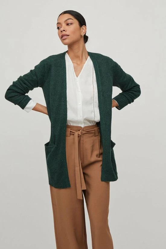 Vila Dames Vest - Donkergroen - Maat XS 5 Vila Dames Vest - Donkergroen - Maat XS - Afbeelding 3