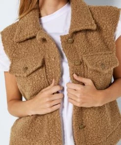 NOISY MAY NMHINNY S/L BOUCLE VEST Dames Gilet - Maat L -Exporteren dameskleding winkel 550x825 595