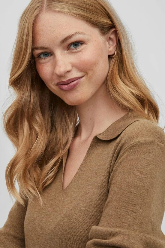 VILA VIMARLA COLLAR L/S KNIT DRESS Dames Jurk - Maat M 8 VILA VIMARLA COLLAR L/S KNIT DRESS Dames Jurk - Maat M - Afbeelding 6