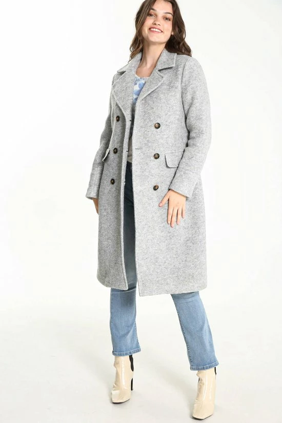 Cassis Effen, Wollen Jas Met Dubbele Rij Knopen Effen, Wollen Jas Met Dubbele Rij Knopen 7 Cassis Effen, Wollen Jas Met Dubbele Rij Knopen Effen, Wollen Jas Met Dubbele Rij Knopen - Afbeelding 5