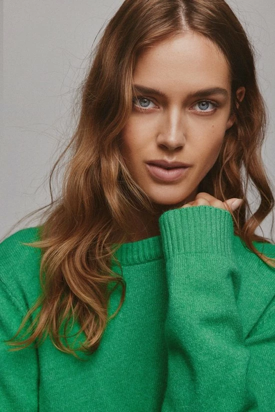 Vila Trui Viril O-neck L/s Knit Top - Noos 14054177 Kelly Green/dark Melan Dames Maat - S 3 Vila Trui Viril O-neck L/s Knit Top - Noos 14054177 Kelly Green/dark Melan Dames Maat - S