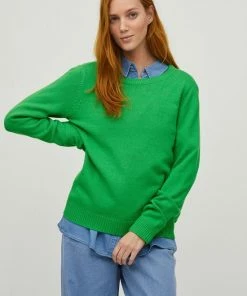 Vila Trui Viril O-neck L/s Knit Top - Noos 14054177 Kelly Green/dark Melan Dames Maat - S 16 Vila Trui Viril O-neck L/s Knit Top - Noos 14054177 Kelly Green/dark Melan Dames Maat - S -Exporteren dameskleding winkel 550x825 84