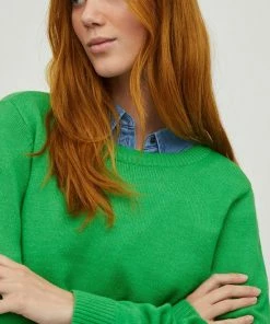 Vila Trui Viril O-neck L/s Knit Top - Noos 14054177 Kelly Green/dark Melan Dames Maat - S 19 Vila Trui Viril O-neck L/s Knit Top - Noos 14054177 Kelly Green/dark Melan Dames Maat - S -Exporteren dameskleding winkel 550x825 85