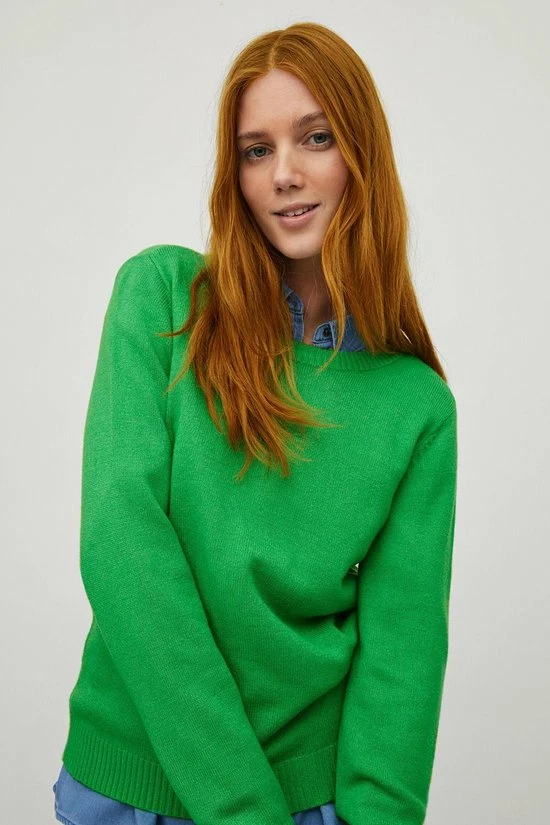 Vila Trui Viril O-neck L/s Knit Top - Noos 14054177 Kelly Green/dark Melan Dames Maat - S 11 Vila Trui Viril O-neck L/s Knit Top - Noos 14054177 Kelly Green/dark Melan Dames Maat - S - Afbeelding 9