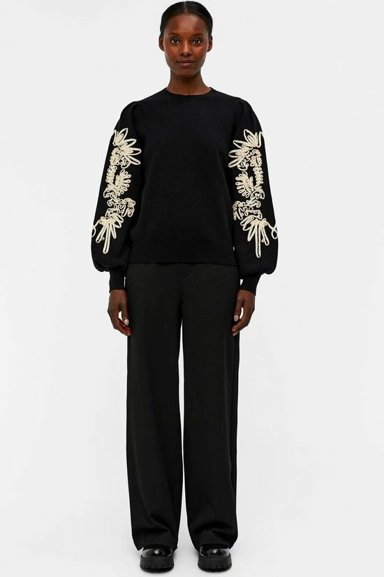 OBJECT OBJJOANA L/S KNIT PULLOVER 123 Dames Trui - Maat M 6 OBJECT OBJJOANA L/S KNIT PULLOVER 123 Dames Trui - Maat M - Afbeelding 4