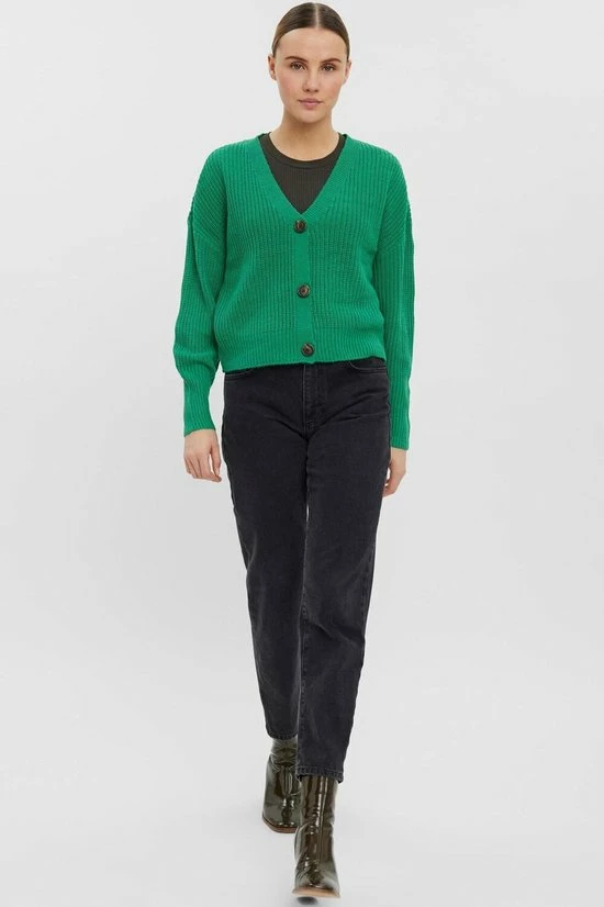 VERO MODA VMLEA LS V-NECK CUFF CARDIGAN NOOS Dames Vest - Maat S 9 VERO MODA VMLEA LS V-NECK CUFF CARDIGAN NOOS Dames Vest - Maat S - Afbeelding 7