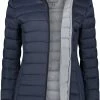 MGO Leisure Wear MGO Maggie - Gewatteerde Lichtgewicht Jas Dames - Getailleerd - Donkerblauw - Maat XXL