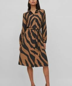 VILA VIDOGMA ZEB L/S MID CALF SHIRT DRESS/SU Dames Jurk - Maat 40 -Exporteren dameskleding winkel 550x831 1