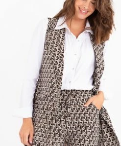 Witte Blouse Van Je M'appelle - Dames - Travelstof - Maat S - 6 Maten Beschikbaar -Exporteren dameskleding winkel 550x831 3